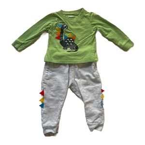 Llama Brand 2-Piece Boys 9mo Dinosaur Outfit